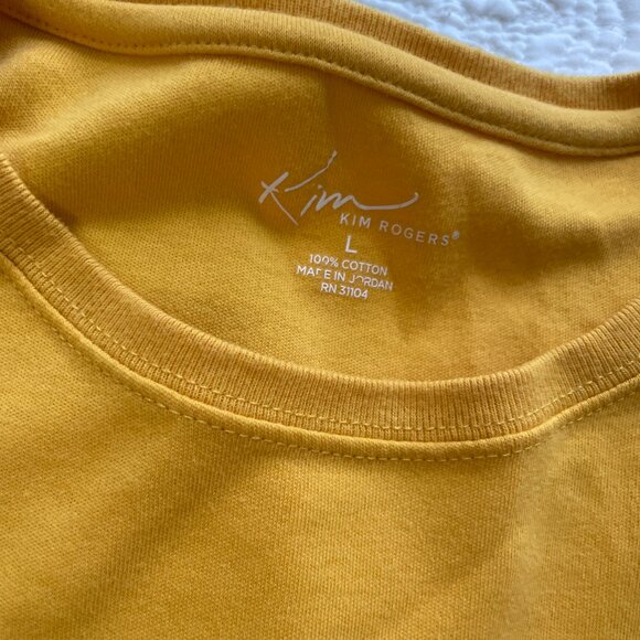 Kim Rogers T Shirts Lot of 3 Size XL Crew neck short sleeve green yellow pink - Picture 4 of 6